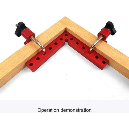Positioning Squares Woodworking Tool Right Angle Clamps Aluminum Alloy L Type Red 90 Degree