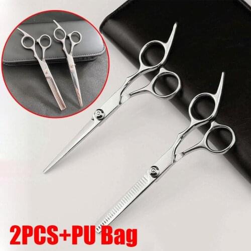6'' PROFESSIONAL HAIR CUTTING & THINNING SCISSORS SHEARS HAIRDRESSING SET + CASE