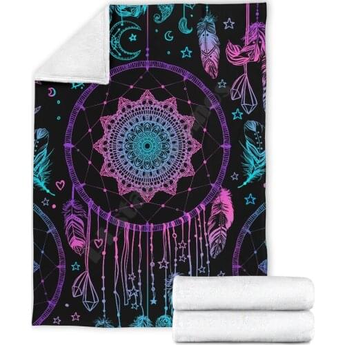 Pink Purple Dream Fleece blanket Printed Blanket Adults/kids Fleece Blanket Sherpa Blanket 01