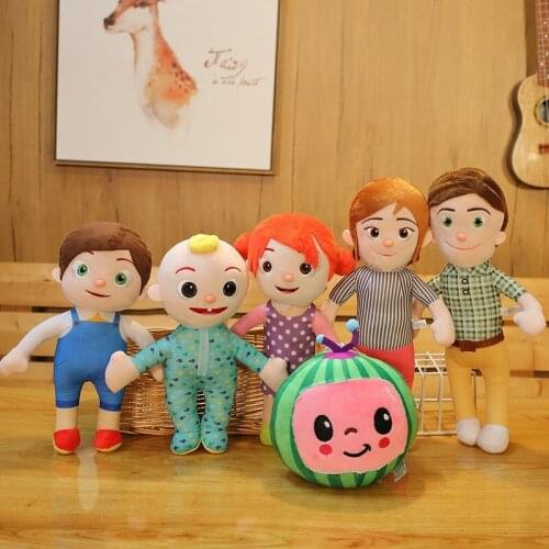 Cocomelon Family Plush Toy Doll Cartoon Anime Character Cute Style Super Soft Short Plush Doll Anime Plush Birthday Gift