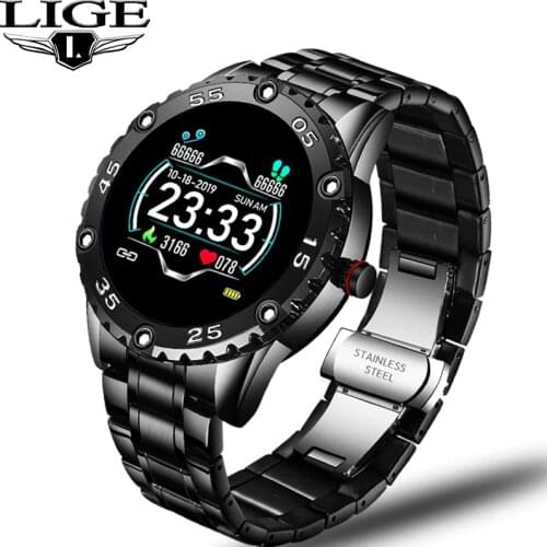 LIGE Smart Watch Men IP68 Waterproof Sport Watch Call reminder Alarm reminder Heart Rate Smartwatch For Huawei Xiaomi IOS Phone