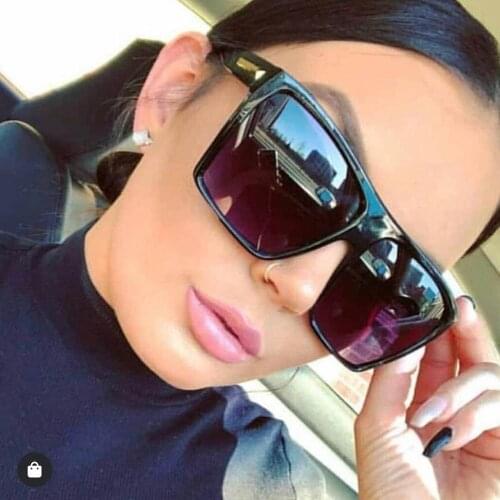 Oversized Women Sunglasses Fashion Square Sun Glasses Vintage Shades Big Frame Ladies Female Men Lentes De Sol Mujer Eyewear