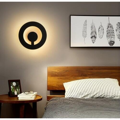 Modern 9W Led Wall Lamp Wall Sconce Acrylic Wall Lights Contemporary Wall Mounted Bedside Lamp Decoration Lighting Fixture