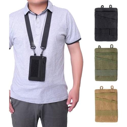 Tactical Wallet Card Bag Multifunctional Key Money Zipper Pouch Military Wallet Waist Pack for Outdoor Sports Hunting Accessory