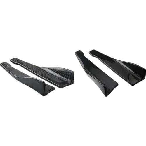 48cm Universal Car Side Skirt Extension Rear Bumper Lip Splitter Spoiler for Benz for BMW for Honda