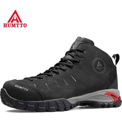 HUMTTO Waterproof Hiking Boots Women Leather Climbing Trekking Shoes Breathable Outdoor Mountain Tactical Sneakers for Womens