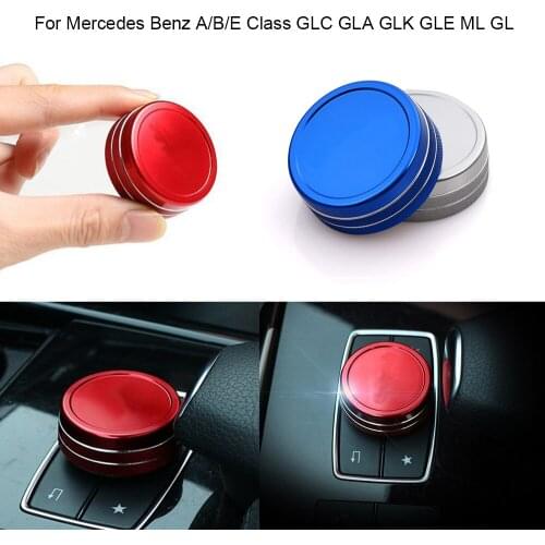 High quality Interior Control Function Knob Decoration Sequins sticker For M-ercedes-Benz A/B/E Class GLC GLA GLK GLE ML GL