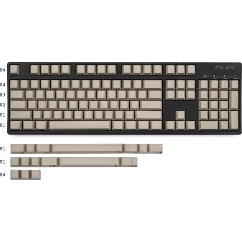 EnjoyPBT Blank 120 Keycaps For MX Mechanical Keyboard