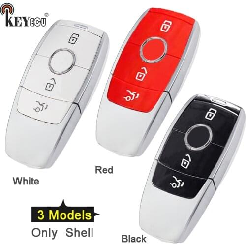 KEYECU for Mercedes Benz E Class E43 E300 E400 W213 2018 S Class Replacement Keyless Smart remote Key Shell Case Cover Fob