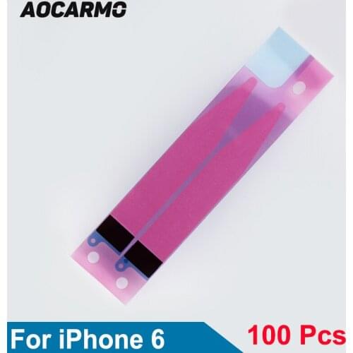 100Pcs/Lot Aocarmo Battery Adhesive Glue Tape Anti-static Sticker Strip For iPhone 6 4.7" Replacement