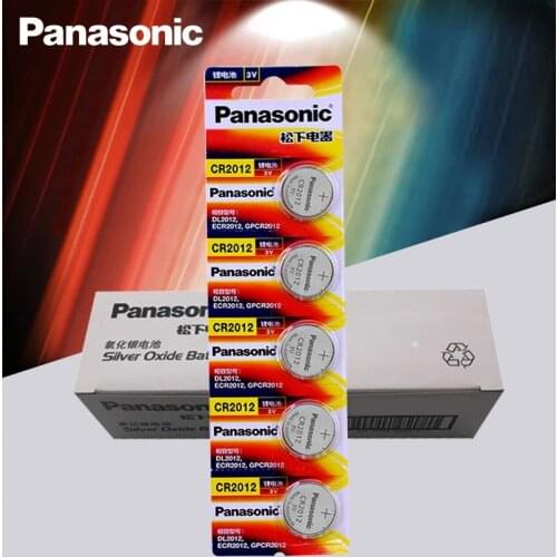 100pcs Original Brand new battery PANASONIC cr2012 3v button cell coin batteries for watch computer cr 2012