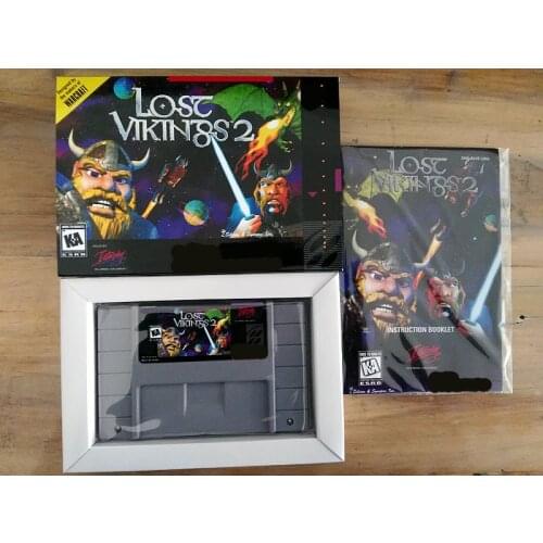 16Bit Games ** Lost Vikings 2 ( USA Version!! Box+Manual+Cartridge!! )