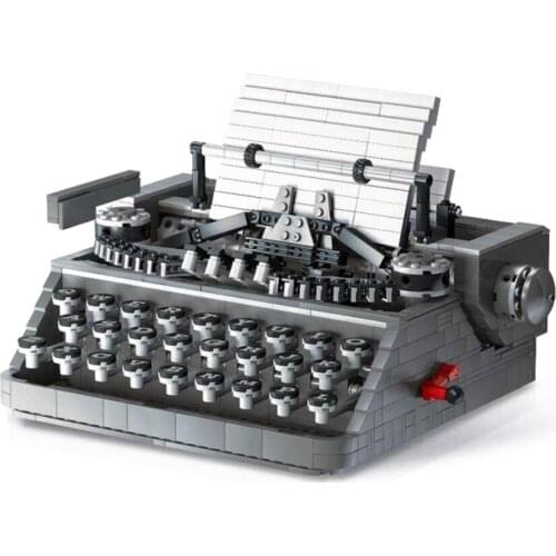 1618PCS Creative Model Typewriter Expert Building Block Bricks Educational DIY Toys Christmas Gifts for Kids Birthday