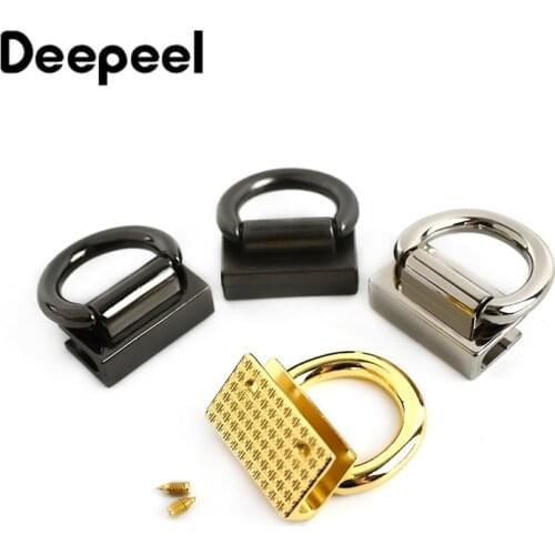 2/4pcs 20mm Metal Buckles Handbag Tassel Cap Clasp Bags Straps Chain Buckle Hook Connector Bag Hanger Hardware Accessories KY495