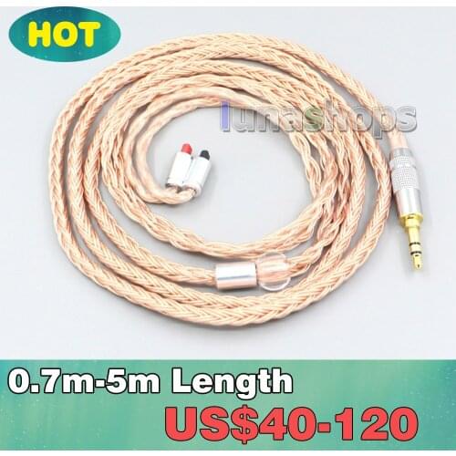 2.5mm 4.4mm 16 Core 99% 7N OCC Earphone Cable For Audio-Technica ATH-IM50 IM70 ath-IM01 ath-IM02 ath-IM03 ath-IM04 LN006757