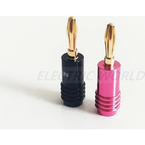 20pcs Banana plugs Couple Terminals Red Black Connector Amplifier Terminal Binding Post Banana Speaker Plug Jack Wire connector