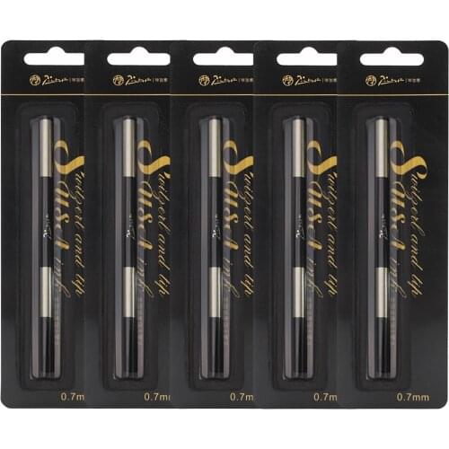 5pcs Picasso Rollerball Pen refills 0.7mm Black