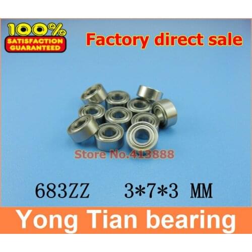 500pcs Free Shipping SUS440C environmental corrosion resistant stainless steel deep groove ball bearings S683ZZ 3*7*3 mm