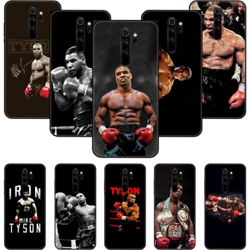 Phone Case For Xiaomi Redmi Note 8 8T 7 7A 9 9S 8A 4 5 Pro Black Cover Etui Silicone Back Art Coque Trend Mike Tyson Boxer