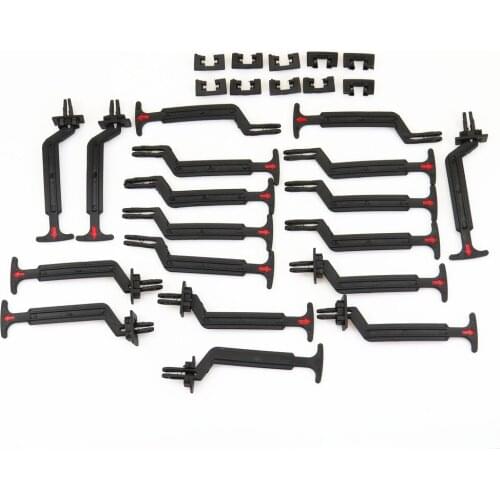 FHAWKEYEQ 50 Pcs Car Hood Lock Grill Pull Open Releases Handle Lever For VW Passat B5 B5.5 3B0 623 593 C 3B0623593C