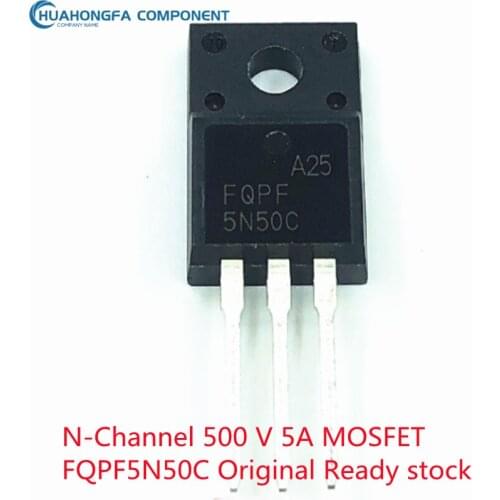 5PCs FQPF5N50C N-Channel 500 V 5A MOSFET Transistors TO-220-3 Original New