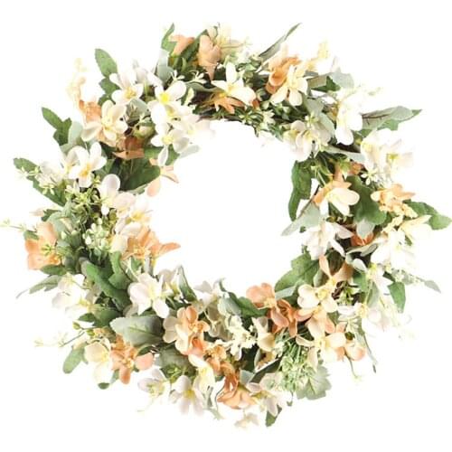 Artificial Flower Wreaths Floral Garland Home Party Wedding Decoration 40cm Farmhouse Decor Door Fake Plant