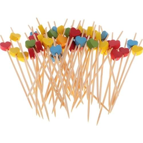 Heart Cocktail Sticks Sandwich Fruit Toothpick Picks Party Supply