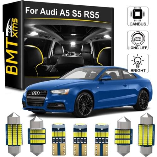 BMTxms 16Pcs LED Car Interior Light Kit Canbus For Audi A5 S5 RS5 B8 8T 8TA 8T3 Sportback Coupe 2007-2015 No Error