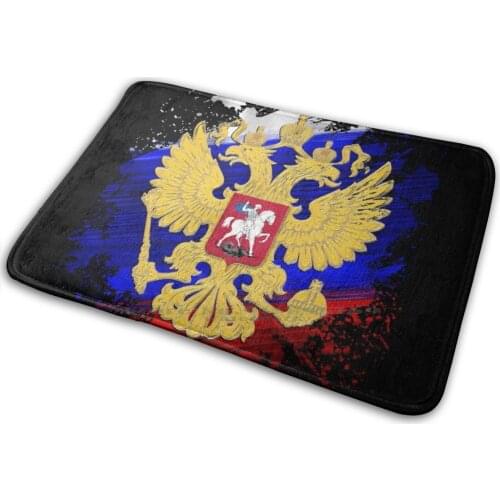Russian Flag , Russia Mat Rug Carpet Anti-Slip Bedroom Entrance Door Mat Soviet Russian Eagle Moscow Russia Ссср
