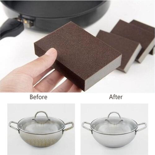 3pcs/lot Highest Density Kitchen Nano Emery Magic Clean Rub the pot Except rust Focal stains Melamine Sponge 10*7*2.5cm 5z