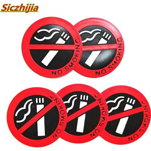 Car no smoking warning sign sticker for Ford Focus Fusion Escort Kuga Ecosport Fiesta Falcon EDGE/Explorer/EXPEDITION/EVOS