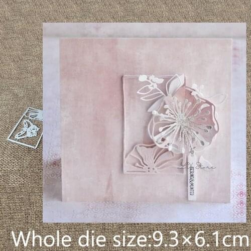 New Design Craft Metal stencil mold Cutting Die flower frame with butterfly scrapbook die cuts Album Paper Card Craft Embossing