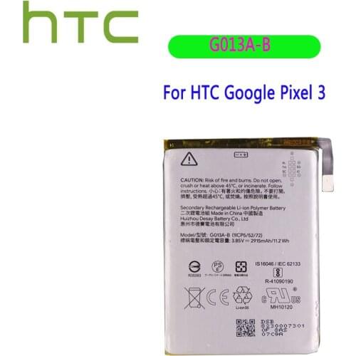 Original Batteries For HTC Google Pixel 3 G013A-B 2915mAh Replacement Mobile Phone Battery
