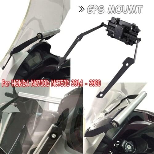 For HONDA NC750D NC 750D NC750 D Motorcycle Front Phone Stand Holder Smartphone Phone GPS Navigaton Plate Bracket 2014-2020