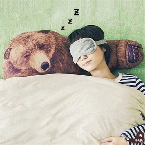 Speical Funny Bear hug pillow Soft Throw Pillow Body Hug Washable Girlfriend Bed Cushion precious gift