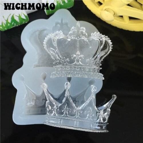 2019 New 1PCS/bag 2 Style Crown Craft DIY Transparent UV Resin Liquid Silicone Combination Molds for Making Finding Accessories