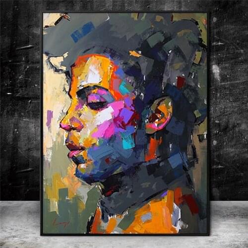 Modern Abstract Posters and Prints Wall Art Canvas Painting Prince Rogers Nelson Portrait Pictures for Living Room Home Decor