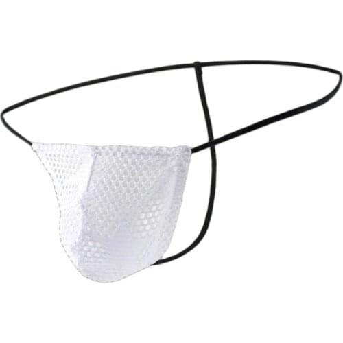 Sexy Gay Men G Strings Gay Underwear Men Penis Pouch Thongs Mesh Star Hollow tangas Homme Hombre Mens cueca Erotic Jockstrap