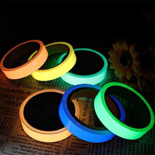 Glow In Dark Reflective Tape Camping Equipment Outdoor Safety Car Stickers Luminous Warning Fluorescent Tapes Emergency Sticker