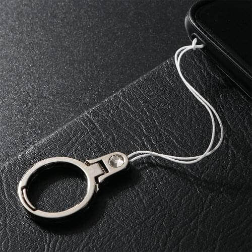 Universal 360 Degree Finger Ring Lanyard 2 in 1 Mobile Holder Metal Stand And Ring Hang Rope For Smartphone Phone U Disk