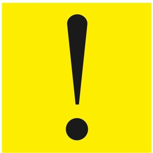 Exclamation Mark for A New Driver Colorful Car Sticker Warning Auto Car Stickers,15cm*15cm