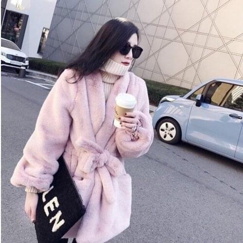 Women 2021 Autumn Winter Elegant Faux Fur Coat Female Thick Warm Soft Fleece Jacket Ladies Fashion Casual Overcoat Outwear
