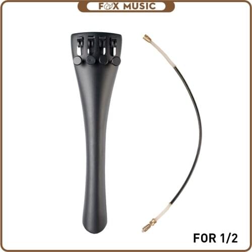 1/2 Cello Tailpiece With Tailgut Tailcord 4 Fine Tuners Aluminum Alloy Durable Strong Cello Accessories