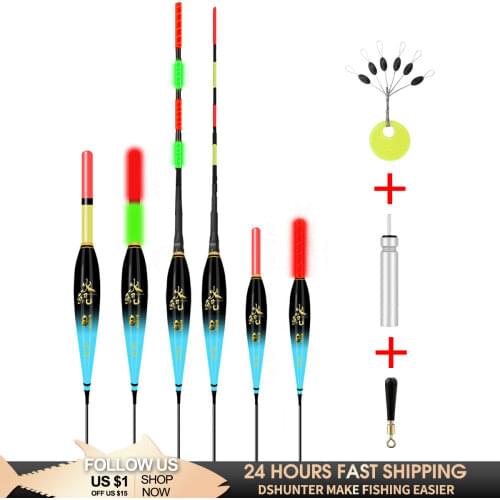 1Pcs Fishing Floats Set Buoy Bobber Fishing Light Stick Floats Fluctuate Mix Size Color float buoy For Fishing Accessories