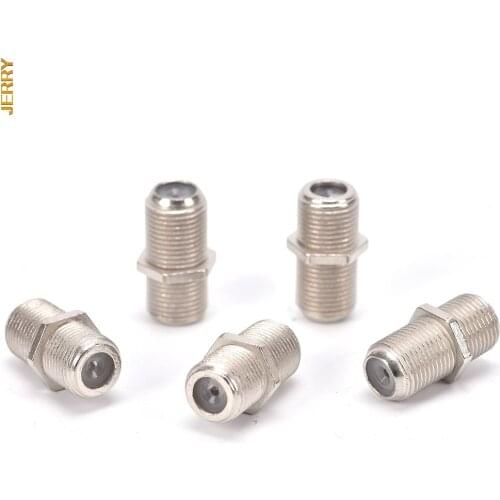 10PCS F-type Coupler Adapter Connector Female F/F Jack RG6 Or RG59/1 SMA RF Coaxial connector/F Male Plug Coaxial Connector