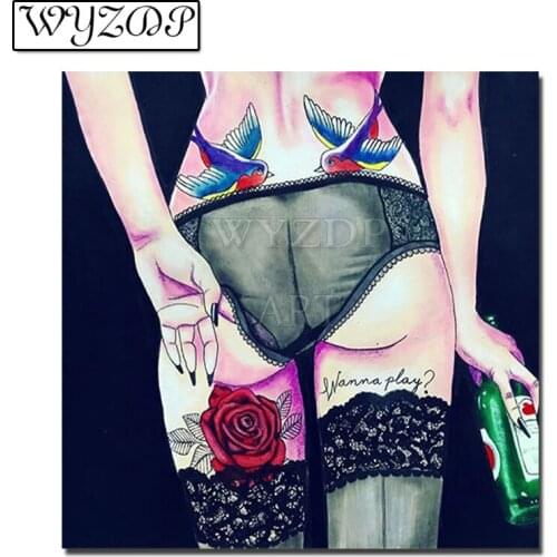 5D Diamond painting Rose Woman Picture Full Square/Round Diamond Embroidery Mosaic Cross stitch Mother Gift Kits decor WYZ181001