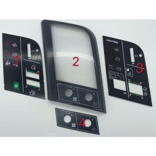 Excavator accessories Komatsu 60-7/200-7 instrument case / gauge housing / display trim cover with stickers