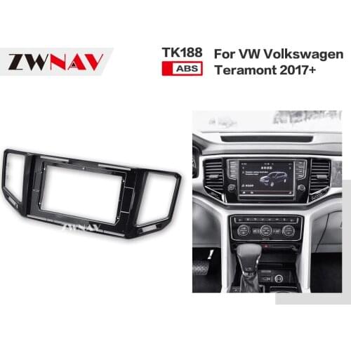 ZWNAV Car Double Din Frame radio Fascia Panel DVD Dash Interior Trim for Volkswagen Teramont 2017 2018 2019