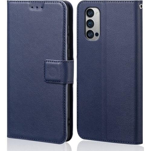 For coque OPPO Reno 4 case Wallet Flip Leather & silicone back Skin stand capa For OPPO Reno 4 cover phone funda pouch bag