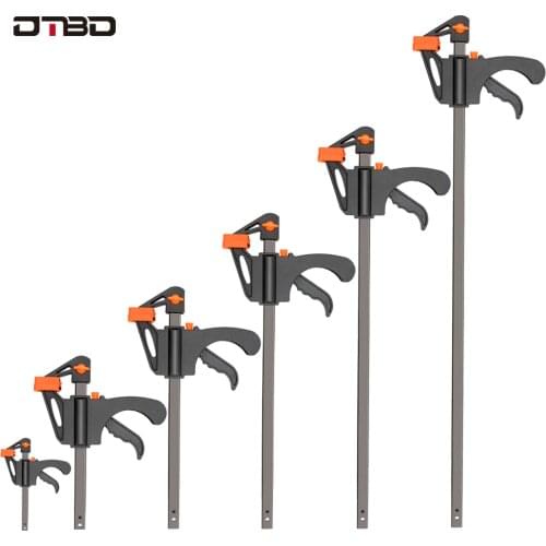 DTBD 6-24 Inch Woodworking Clamps Slide Down Quickly To Release The Extruded Woodworking Working Rod Fixture Kit Diy Hand Tools